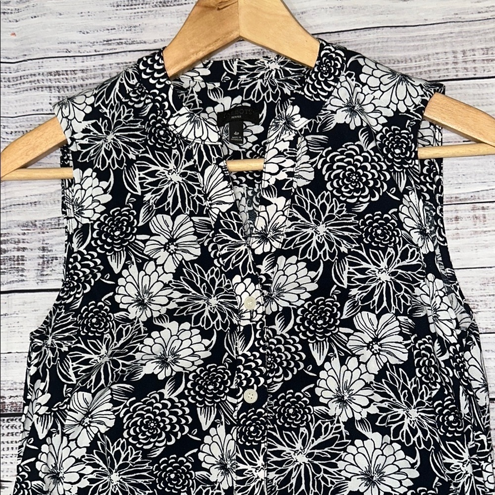 Talbots Floral Button‎ Down Maxi Dress Sz. 4P - Picture 3 of 7